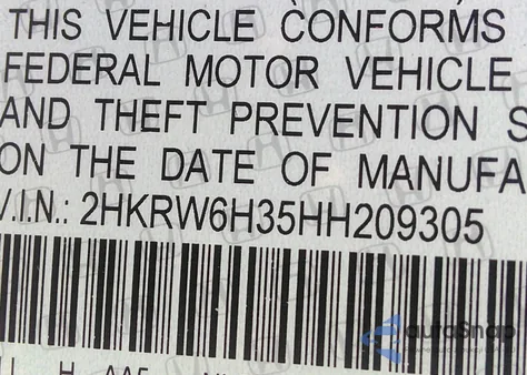 2017 Honda Cr-V Lx from USA, damaged, VIN 2HKRW6H35HH209305